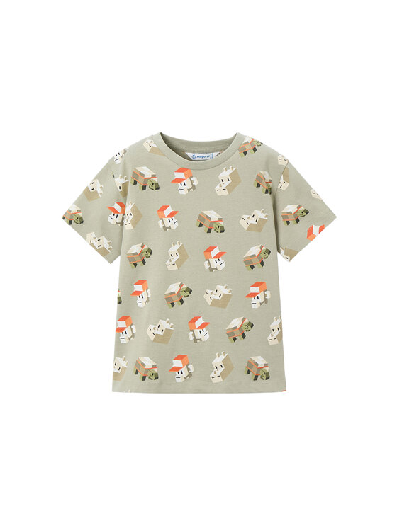 Mayoral Mayoral Σετ 2 t-shirts και παντελόνι 3609 Έγχρωμο Regular Fit