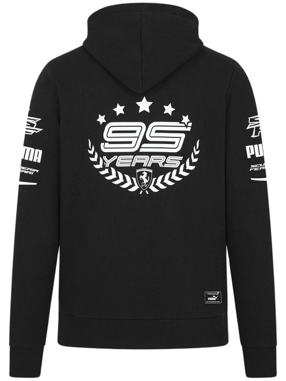 Scuderia Ferrari Scuderia Ferrari Bluza Celebrating 95th Years Czarny Regular Fit