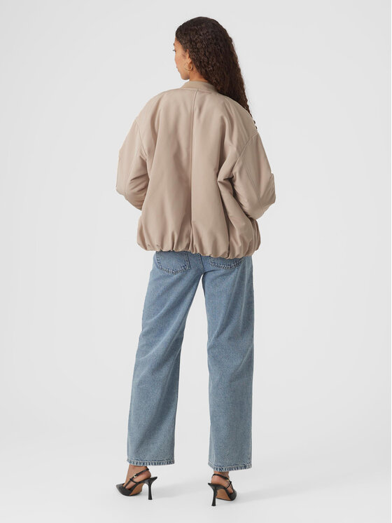 Vero Moda Vero Moda Kurtka bomber Barcelona 10300839 Beżowy Regular Fit