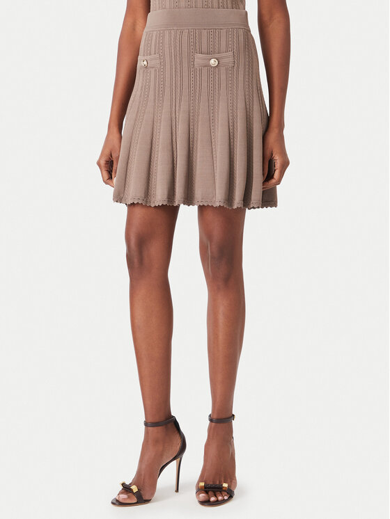 Guess Guess Φούστα mini W6YD21 Z0971 Σκούρο μπεζ Regular Fit