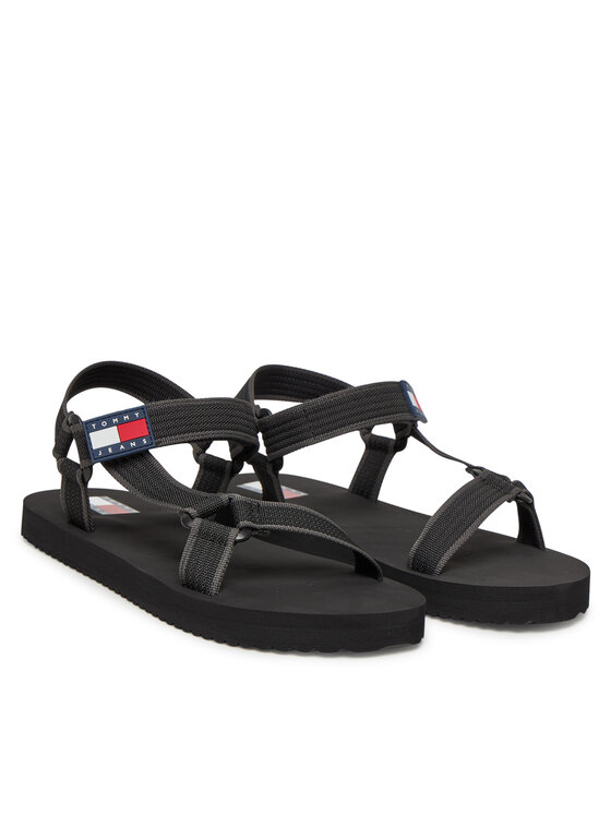Tommy Jeans Tommy Jeans Sandály Tjm Casual Sandal EM0EM01563 Černá