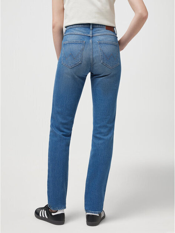 Wrangler Wrangler Spodnie materiałowe SLIM Niebieski Slim Fit