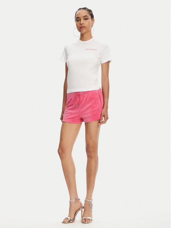 Juicy Couture Juicy Couture Marškinėliai La Beach JCWCT125319 Balta Regular Fit