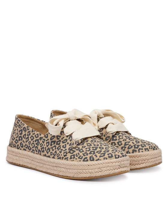 Toms Toms Еспадрильї Carolina Lace Up 10023047 Бежевий