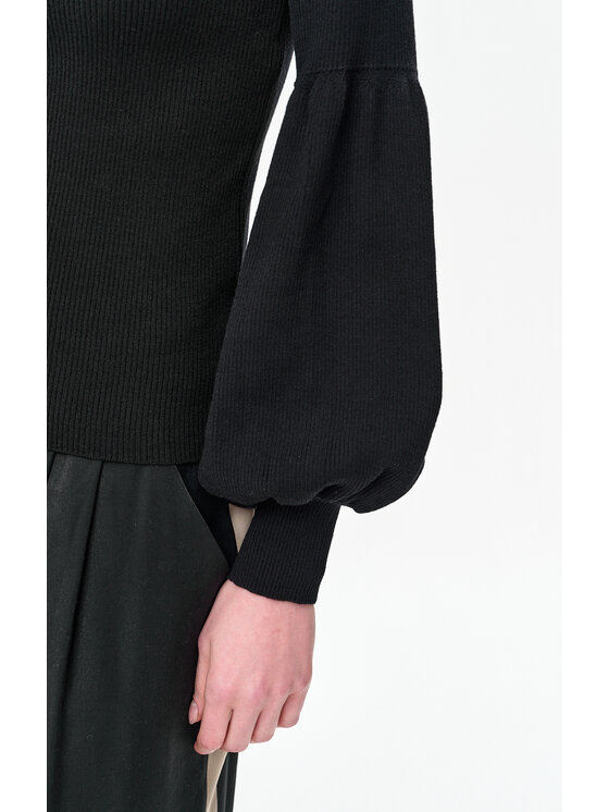 blue shadow blue shadow Sweter Exi Czarny Regular Fit