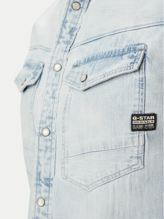 G-Star Raw G-Star Raw Τζιν πουκάμισο Dakota D23616-D252 Μπλε Regular Fit