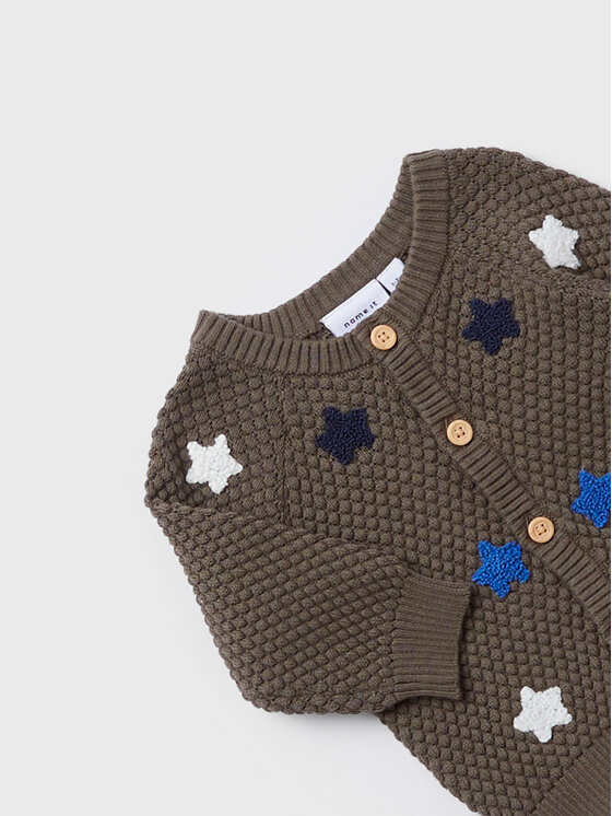 NAME IT NAME IT Cardigan 13207107 Marrone Regular Fit