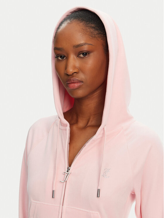 Juicy Couture Juicy Couture Mikina Madison JCWA122001 Růžová Slim Fit