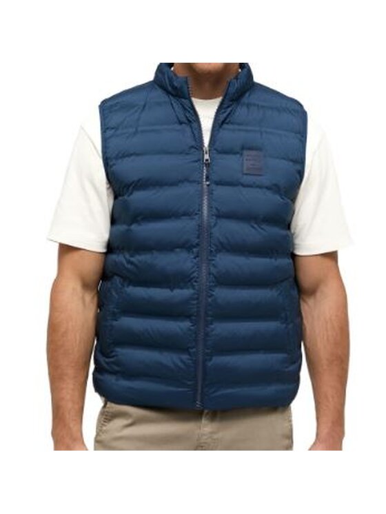Mustang Mustang Gilet 1014781 5334 Blu scuro Regular Fit