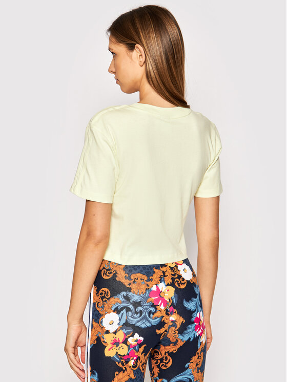 adidas adidas Тениска от техническо трико Luxe H56452 Жълт Regular Fit