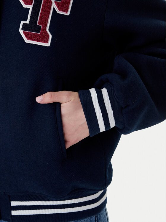 Tommy Jeans Tommy Jeans Bomber jakna Varsity DW0DW22051 Mornarsko modra Relaxed Fit