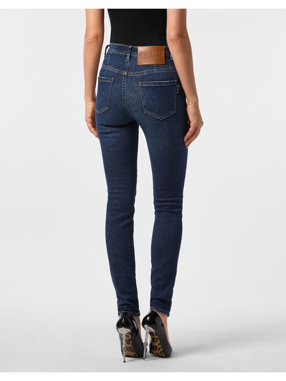 PHILIPP PLEIN PHILIPP PLEIN Jeggins 27207 Modrá Jegging Fit