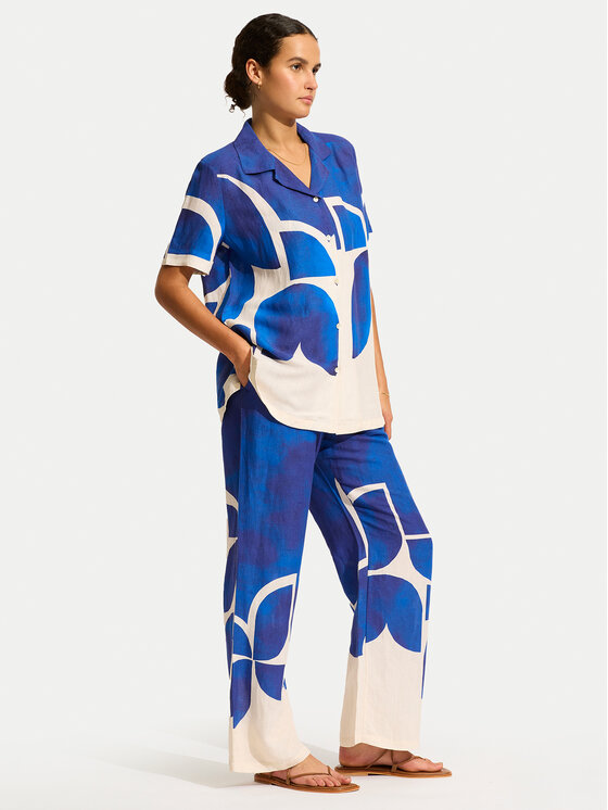 Seafolly Seafolly Kalhoty z materiálu 55456-PA Modrá