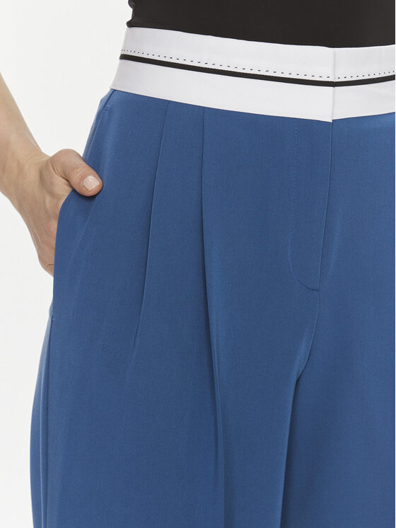 HUGO Hugo Штани з тканини Hasiya 50505370 Голубий Relaxed Fit