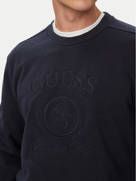 Guess Guess Μπλούζα M6YQ28 K4249 Σκούρο μπλε Regular Fit