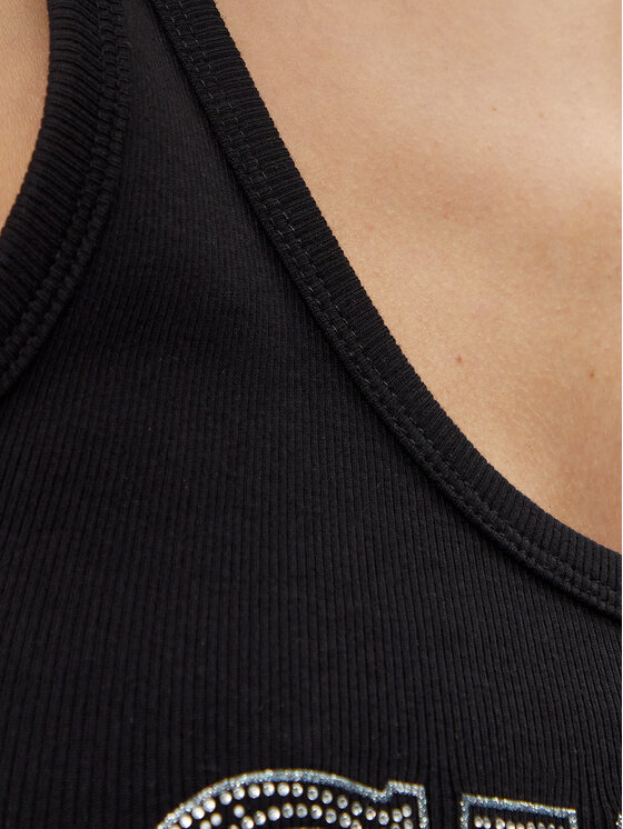 Guess Guess Топ W5GP29 KA0H1 Чорний Regular Fit