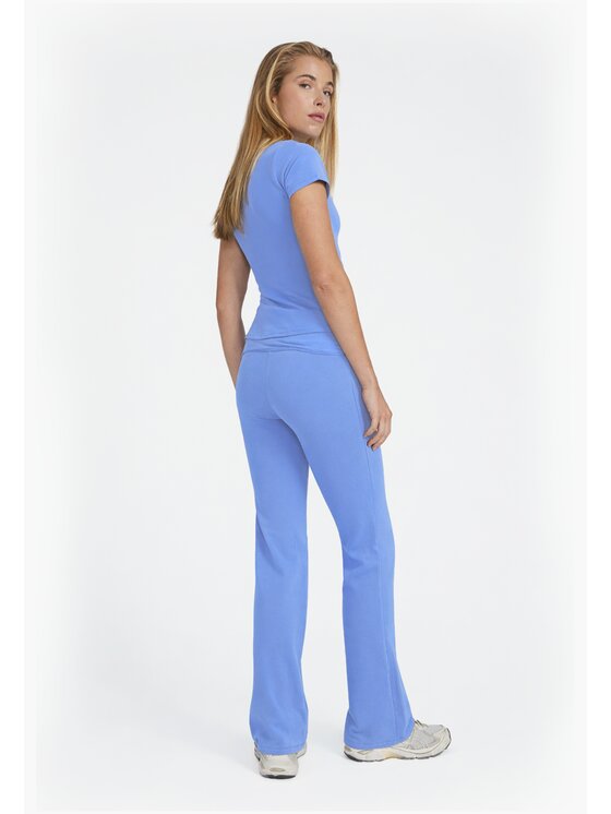 Style Republic Style Republic Legginsy Foldover Pants Niebieski jasny Athletic Fit