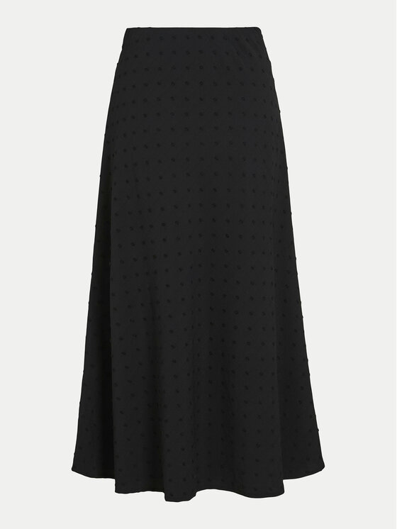 Vila Vila Trapezförmiger Rock Brietta 14102584 Schwarz Regular Fit