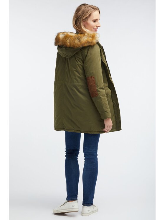 Mustang Mustang Kurtka damska PARKA Zielony Regular Fit
