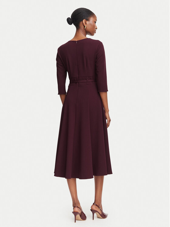 Rinascimento Rinascimento Sukienka koktajlowa CFC0131140003 Bordowy Regular Fit