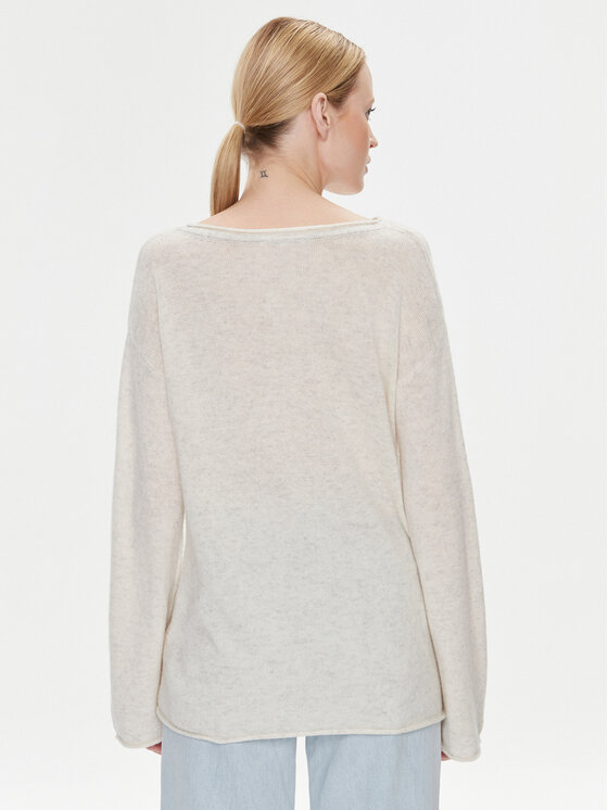 Tommy Hilfiger Tommy Hilfiger Pullover WW0WW39890 Écru Relaxed Fit