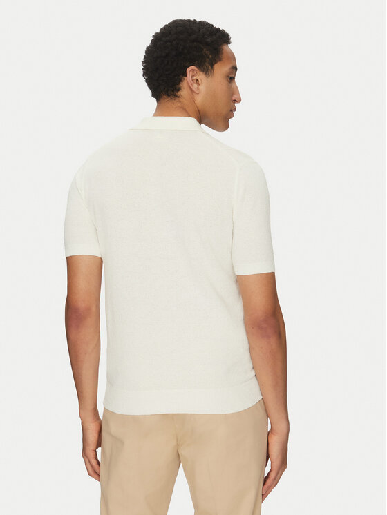 Robe di Kappa Robe di Kappa Tricou polo Robe Giovani 65121IW Écru Regular Fit