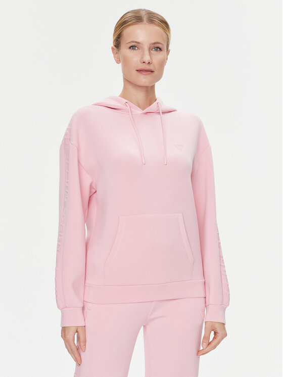 Guess Guess Majica dugih rukava Brenda V2YQ18 K7UW2 Ružičasta Relaxed Fit