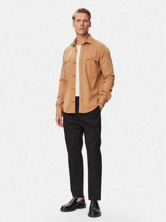 BOSS BOSS Krekls H-Rob-Sp-2P-263 50567050 Tumši bēša Regular Fit