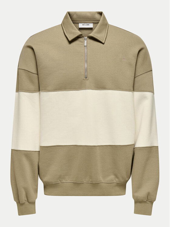 Only & Sons Only & Sons Μπλούζα Byorn 22031400 Μπεζ Oversize