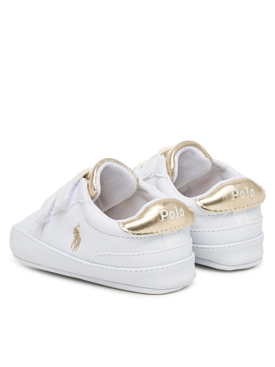 Polo Ralph Lauren Polo Ralph Lauren Pantofiori pentru bebeluși RL03389102 Heritage Court II EZ Alb