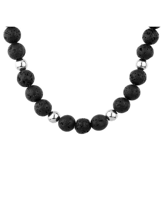 Manoki manoki Naszyjnik WA744S Czarny
