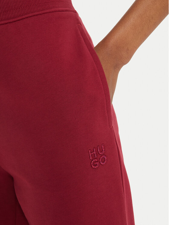 HUGO Hugo Spodnie dresowe Nelfinia 50522417 Czerwony Regular Fit