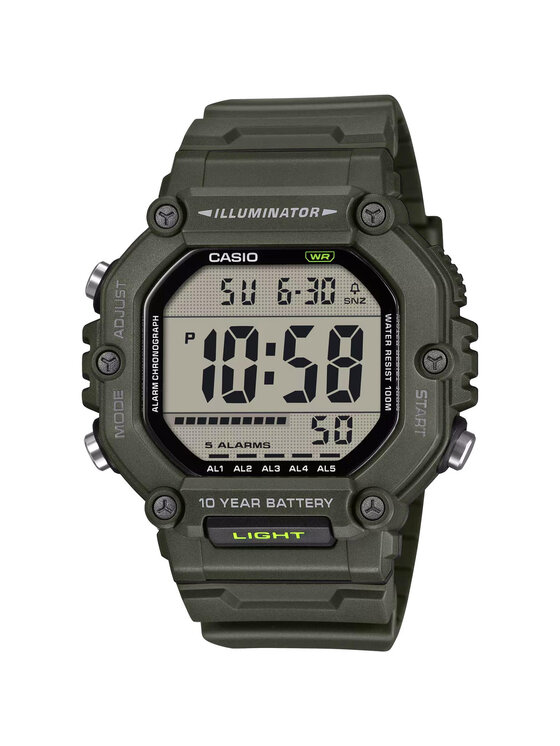 Casio Casio Zegarek AE-1600HX-3AVEF Zielony