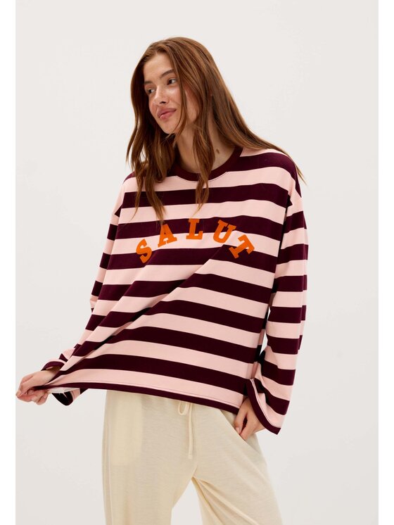 Mirons Mirons Longsleeve Print Kolorowy Regular Fit