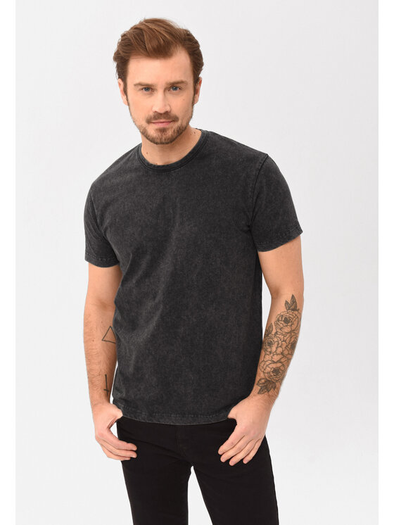 Volcano Volcano T-Shirt T-CID Szary Regular Fit