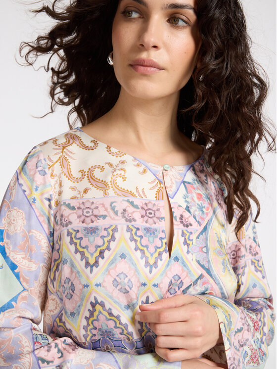 Elena Mirò Elena Mirò Bluzka 2161P100222N043 Fioletowy A-Line Fit