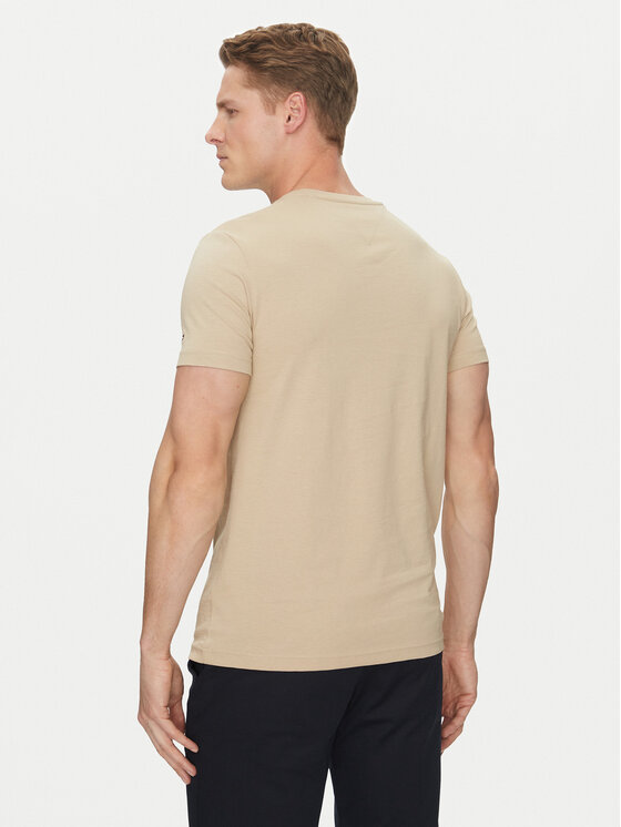 Tommy Hilfiger Tommy Hilfiger Marškinėliai Logo MW0MW11797 Smėlio Regular Fit