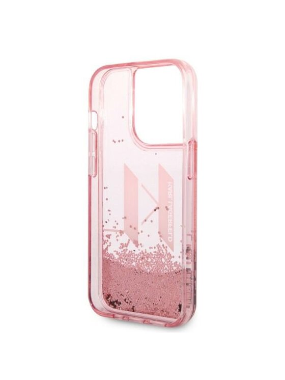 KARL LAGERFELD KARL LAGERFELD Etui na telefon Liquid Glitter Big KL Różowy