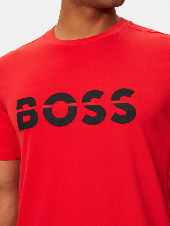 BOSS Boss T-krekls 50525208 Sarkans Regular Fit