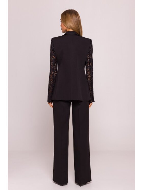 Made of Emotion Made of Emotion Marynarka M865 Czarny A-Line Fit