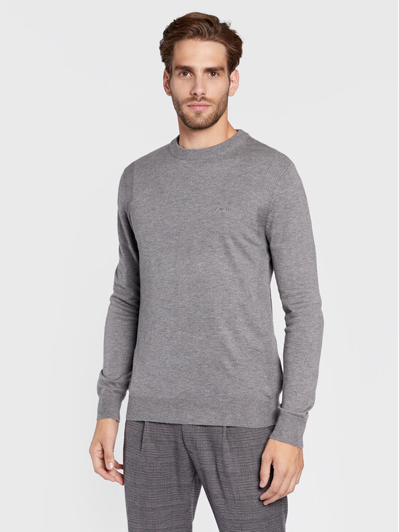 Maglione Patton M2BR04 Z3142 Grigio Regular Fit