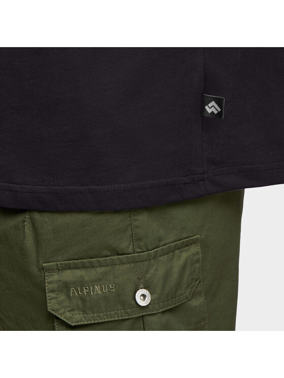 Alpinus Alpinus T-Shirt Tokat Czarny Regular Fit