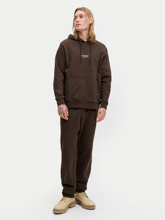 Jack&Jones Jack&Jones Majica dugih rukava Soho 12278789 Smeđa Relaxed Fit