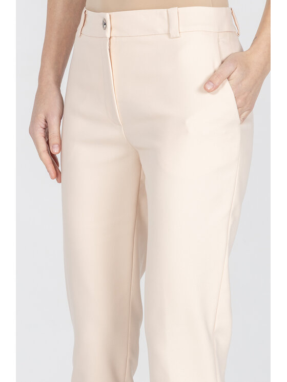 Deni Cler Milano Deni Cler Milano Spodnie materiałowe W-DC-5225-F2-C1-12-1 Beżowy Slim Fit