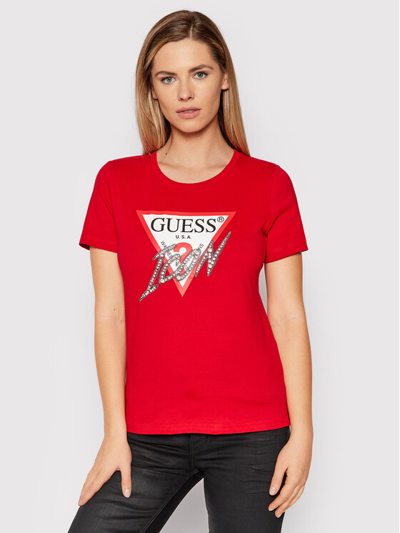 T-shirt Sparkle Icon W2RI07 I3Z11 Rosso Regular