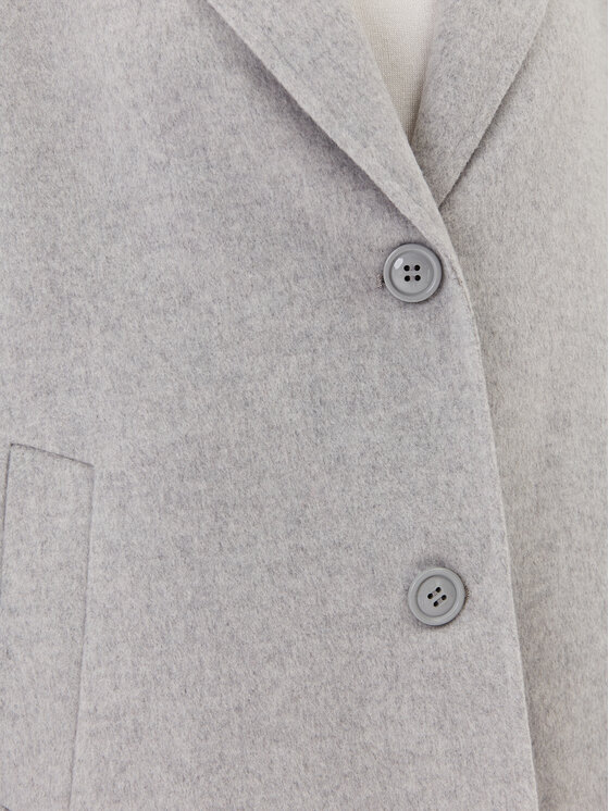 American Vintage American Vintage Cappotto di lana Dadoulove DADO17HCH23 Grigio Relaxed Fit