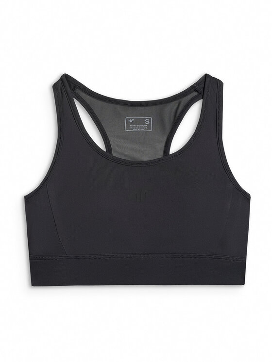 4F 4F Biustonosz sportowy BASIC+ Czarny