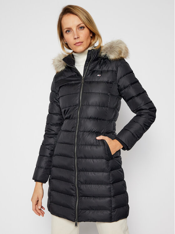 Tommy Jeans Tommy Jeans Ziemas jaka Essential DW0DW09060 Melns Regular Fit