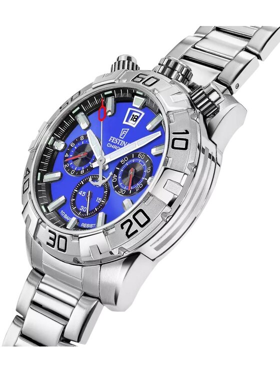 Festina Festina Zegarek F20743-3 Srebrny