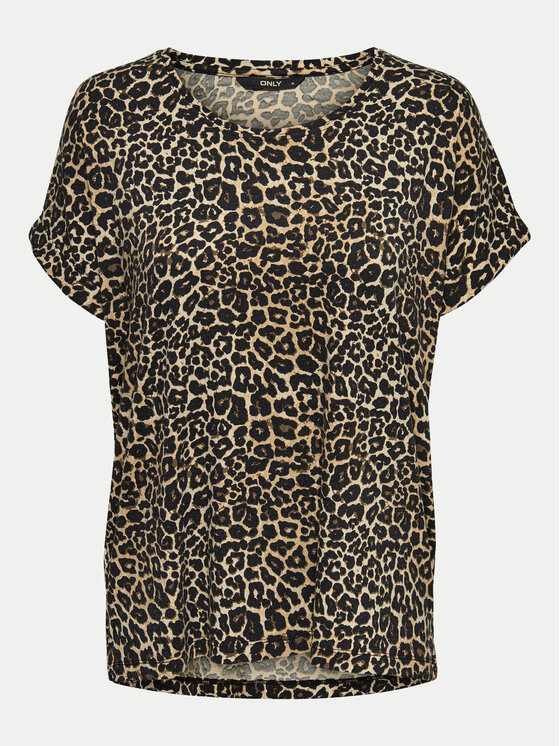 ONLY ONLY T-särk Moster 15182852 Pruun Regular Fit